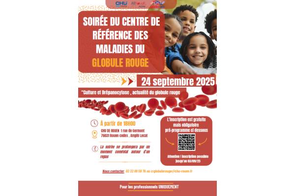 Soirée centre de réference des Maladies du Globule Rouge  Mercredi 24/09/2025