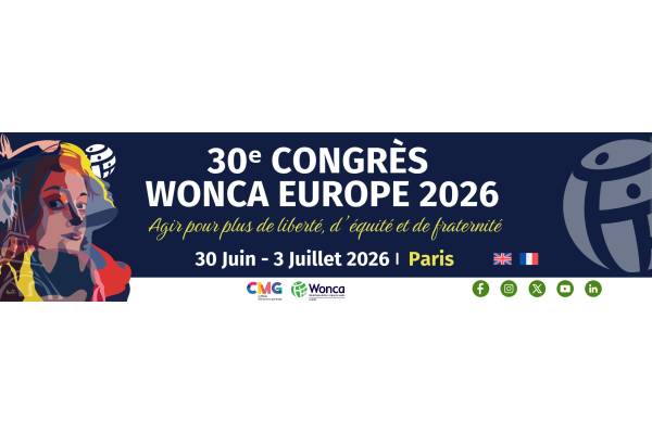 WONCA Europe 2026 à Paris - soumettez vos abstracts !